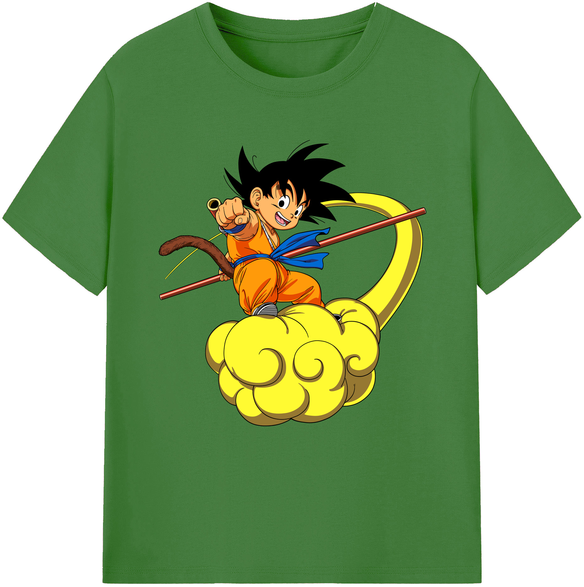（画像用） ドラゴンボール 孫悟空（そん ごくう）Son Goku カカロット DRAGON BALL Kakarotto レディースカジュアルプリントTシャツ（綿100％）